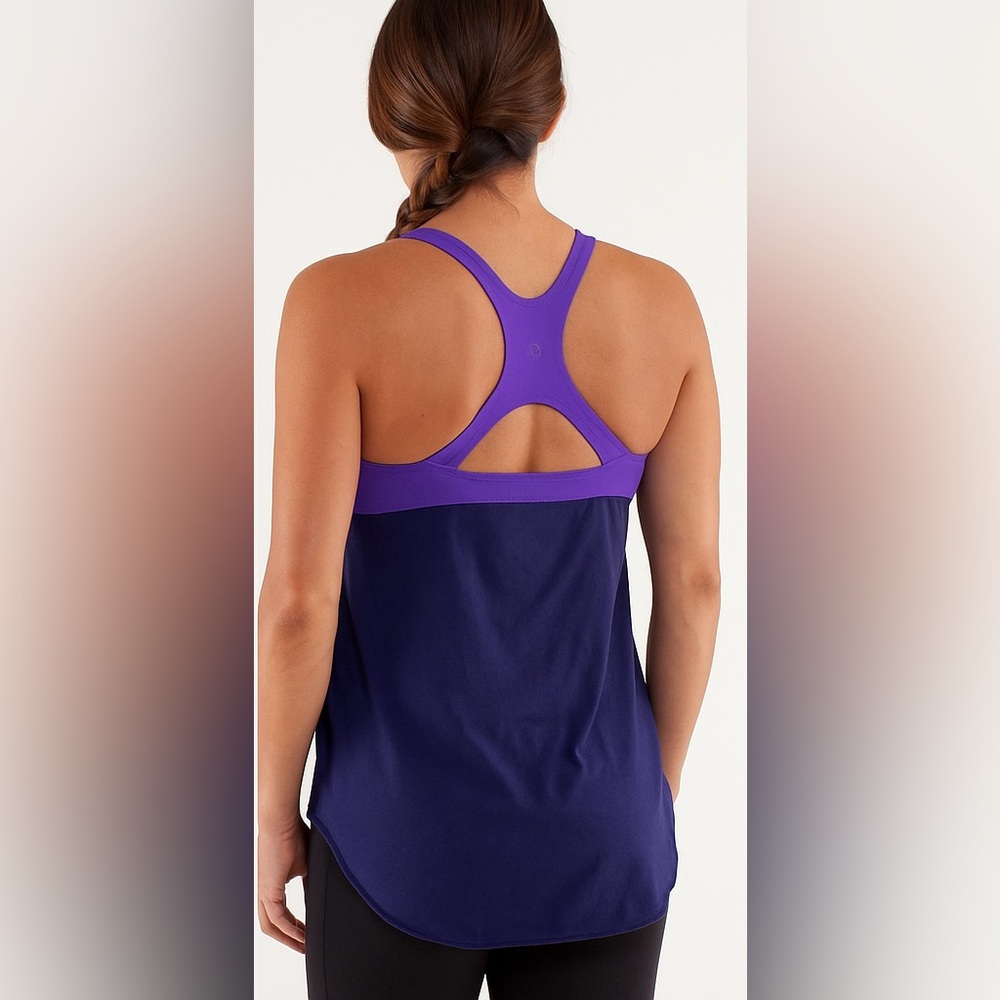 Lululemon Venus Tank Top Size 4 Power Purple / Mirage Deep - Picture 3 of 5